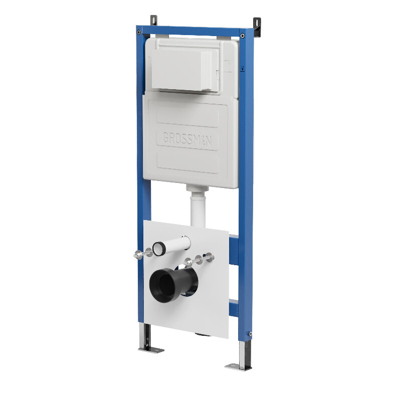 Изображение товара Инсталляция для унитаза Grossman 900.K31.02.000, синяя, скрытая установка