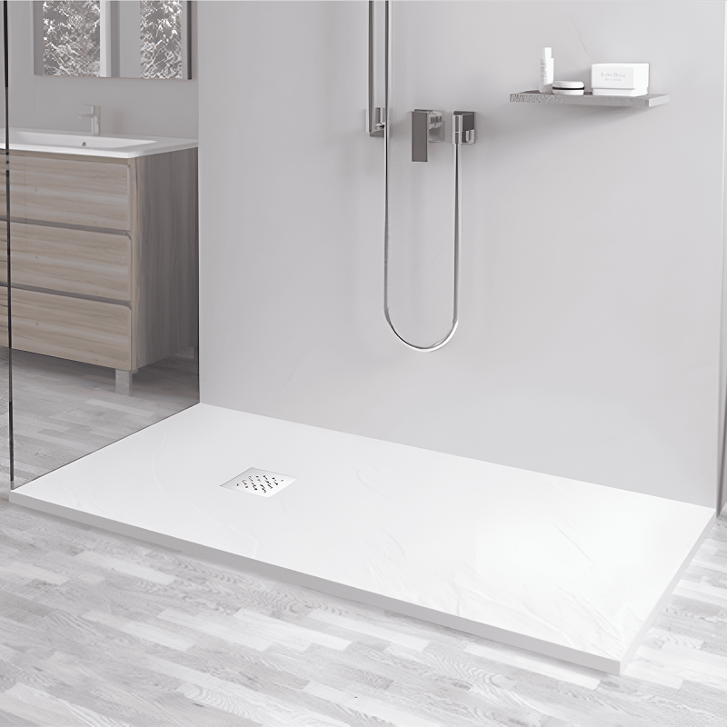 Изображение товара Душевой поддон RGW Stone Tray-W 80x100 см прямоугольный из искусственного камня белый
