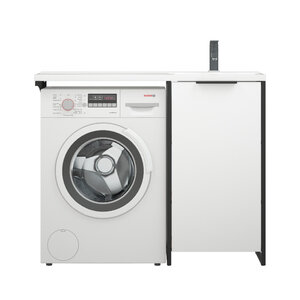 Изображение товара Тумба Corozo Гера SD-00001908 110 см напольная белая для ванной с раковиной