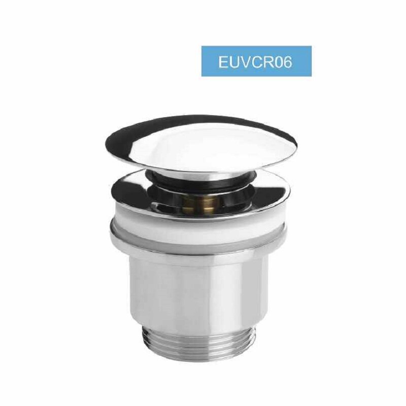 Изображение товара Донный клапан для раковины PlastBrno EUVCR06 с системой Clik-Clak хром