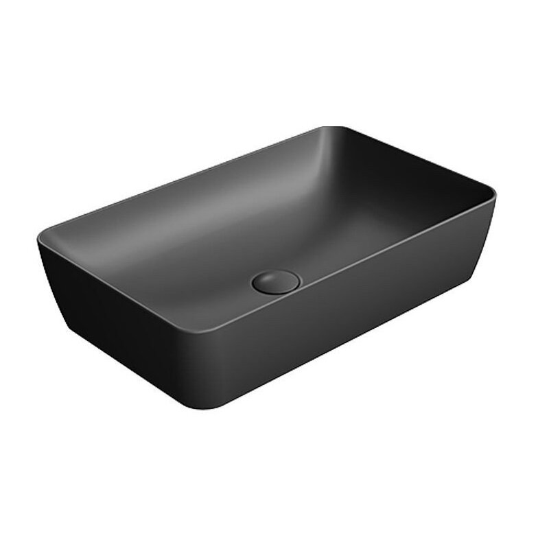 Изображение товара Раковина GSI Nubes 904026 80х40 см накладная черный матовый Ardesia