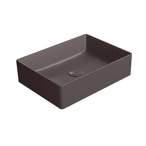 Изображение товара Раковина GSI Kube X 942916, 50 х 37 см, накладная, фаянс, bistro matte