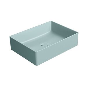 Изображение товара Раковина GSI Kube X 942915, 50 х 37 см, накладная, фаянс, ghiaccio matte