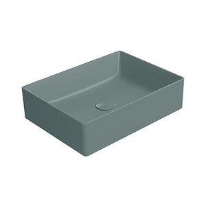 Изображение товара Раковина GSI Kube X 942904, 50 х 37 см, накладная, фаянс, agave matte