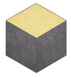 Изображение товара Мозаика Ametis Spectrum SR06/SR04 Cube 39082, 29 x 25 см, yellow