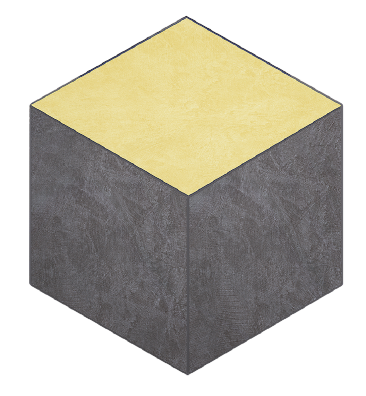 Изображение товара Мозаика Ametis Spectrum SR06/SR04 Cube 39082, 29 x 25 см, yellow