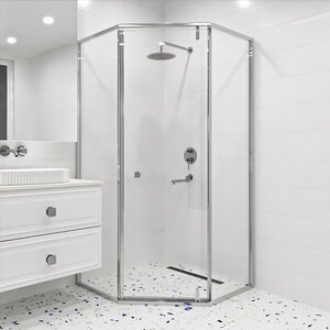 Изображение товара Душевой уголок RGW Hotel HO-088 90х90 см распашная дверь стекло прозрачное хром