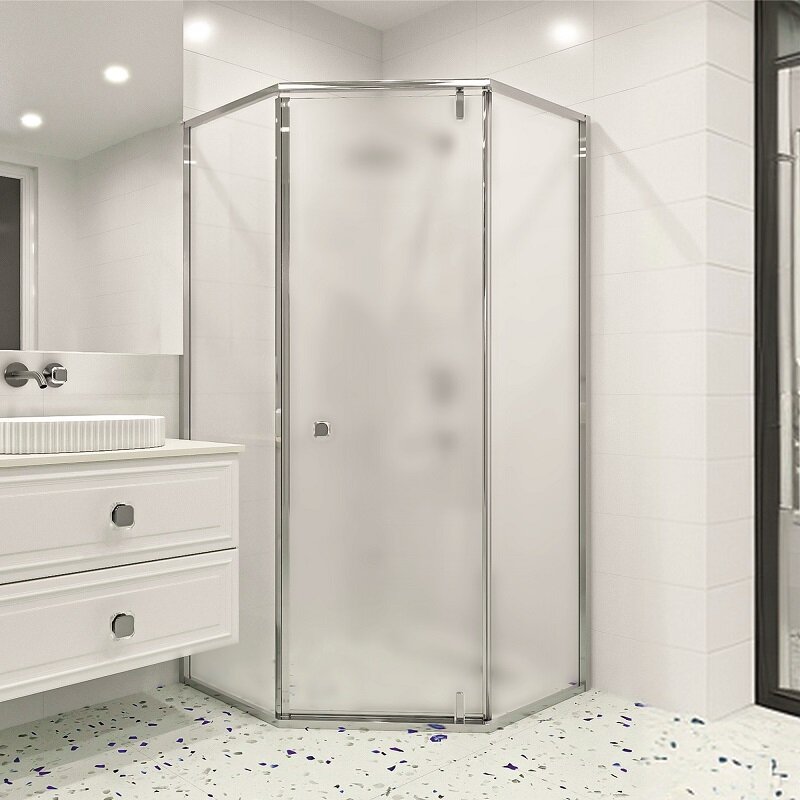 Изображение товара Душевой уголок RGW Hotel HO-088 100x100 с распашной дверью и сатинатным стеклом