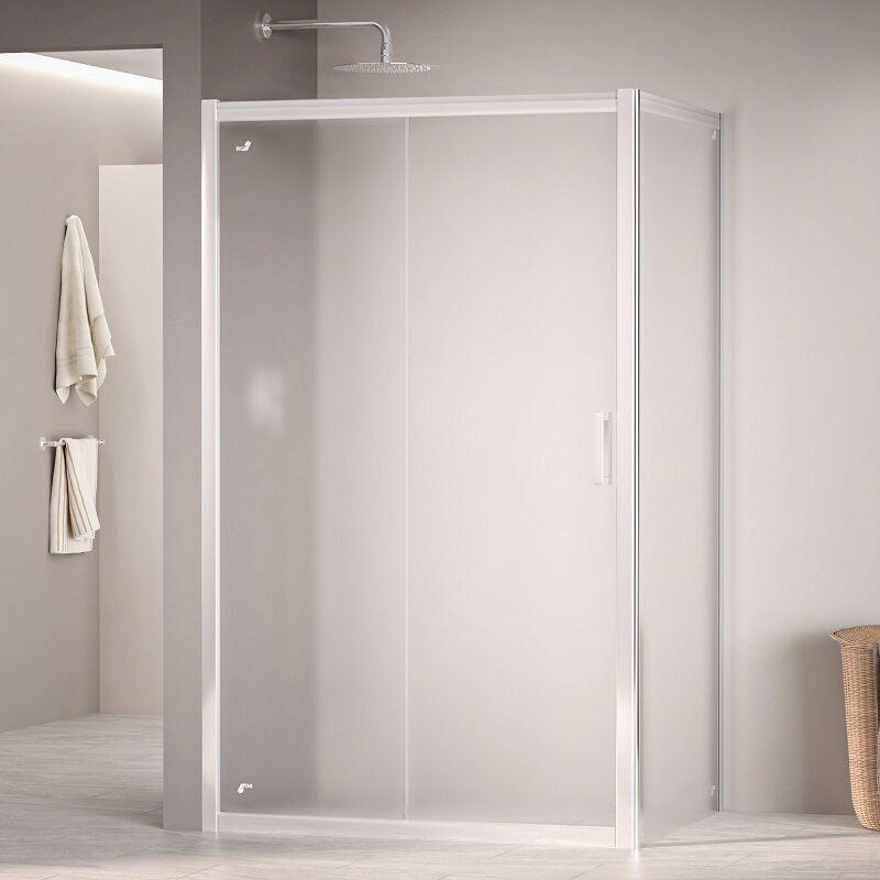 Изображение товара Душевой уголок RGW Passage PA-045 80х100 см раздвижная с матовым стеклом и хром профилем