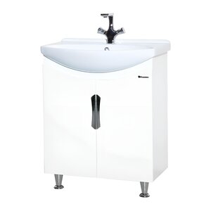 Изображение товара Тумба под раковину Bellezza Лагуна 65 белая напольная мебель для ванной