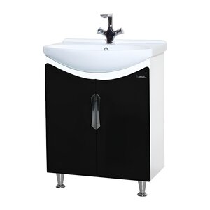 Изображение товара Тумба под раковину Bellezza Лагуна 65, напольная, черный, 4632110240043