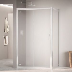 Изображение товара Душевой уголок RGW Passage PA-045, 350804529-21, 90 х 120 см, дверь раздвижная, стекло сатинат/матовое, профиль  хром