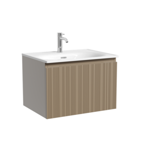 Изображение товара Тумба под раковину Sancos Code CD60GB, 60 см, подвесная, серо-бежевая