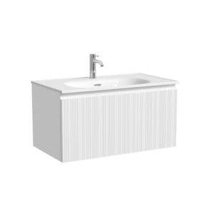 Изображение товара Тумба под раковину Sancos Code CD80W, 80 см, подвесная, белая