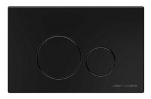 Изображение товара Клавиша смыва Ceramicanova Round CN001B механическая для системы двойного смыва черная