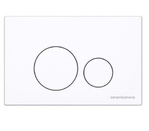 Изображение товара Клавиша смыва Ceramicanova Round CN001W, механическая, белая