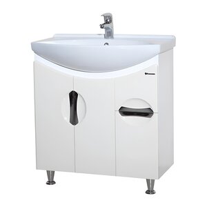 Изображение товара Тумба под раковину Bellezza Лагуна 75, напольная, белый, 4632112110016