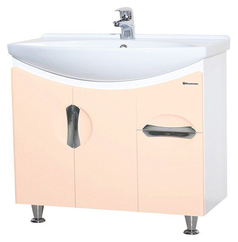 Изображение товара Тумба под раковину Bellezza Лагуна 75 напольная бежевый с выдвижным ящиком