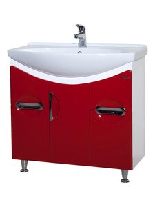 Изображение товара Тумба под раковину Bellezza Лагуна 85, напольная, красный, 4632114110038