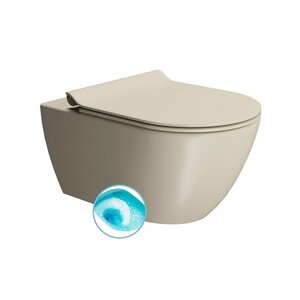 Изображение товара Подвесной унитаз GSI Pura 881508, безободковый, смыв торнадо, cretta matte