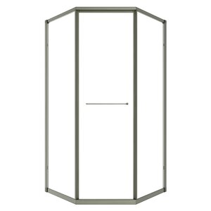 Изображение товара Душевой уголок Timo T33L/T33R, 100 х 100 см, левый/правый, стекло прозрачное, профиль никель