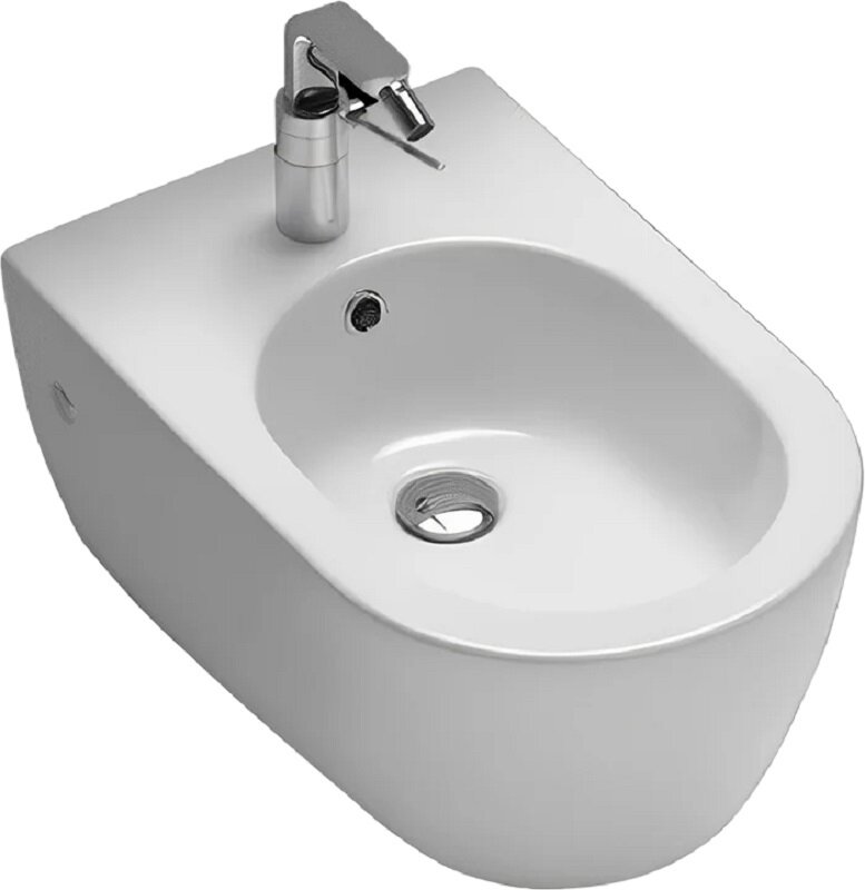 Изображение товара Подвесное биде Hatria Fusion Compact Y5A001 из фаянса, белое, 35х48,5 см, Италия