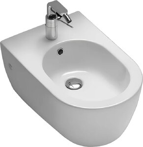 Изображение товара Подвесное биде Hatria Fusion Compact Y5A001 из фаянса, белое, 35х48,5 см, Италия