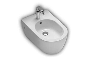 Изображение товара Подвесное биде Hatria Fusion Y1D901 из фаянса, белое, округлая форма, монтаж на инсталляцию