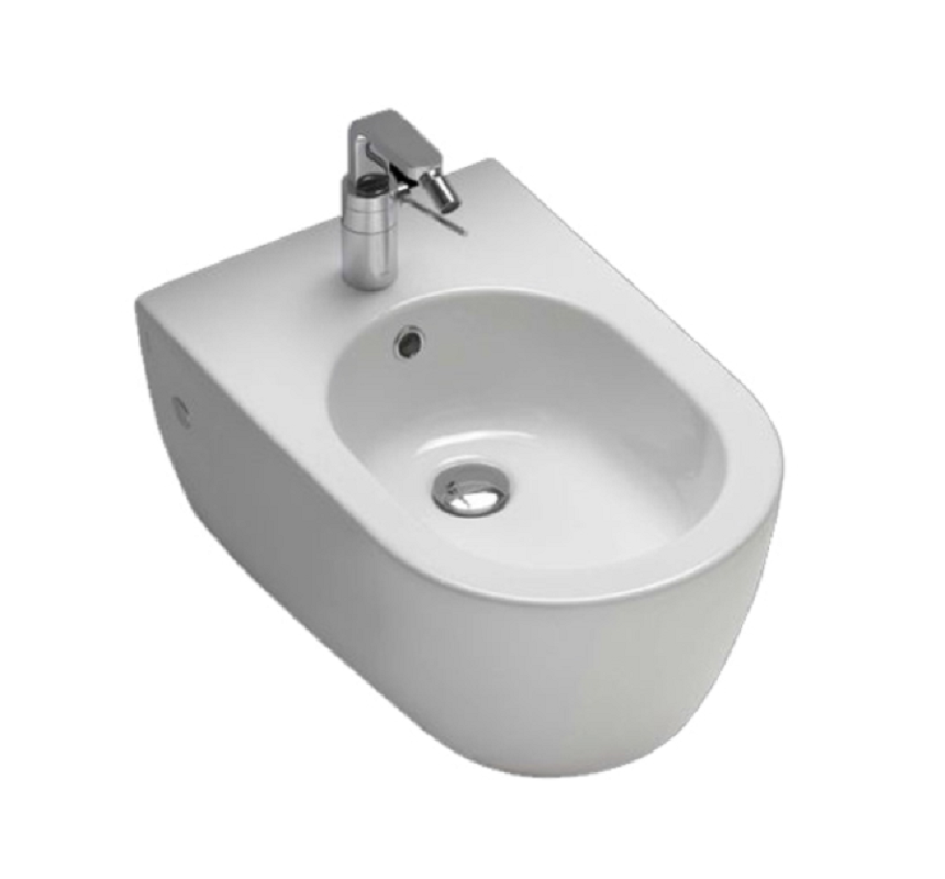 Изображение товара Подвесное биде Hatria Fusion A0Y1D925 из фаянса, белый матовый, 35.5х54 см