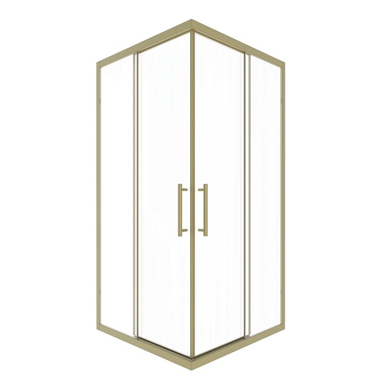 Изображение товара Душевой уголок Timo T38 90x90 см с матовым золотым профилем