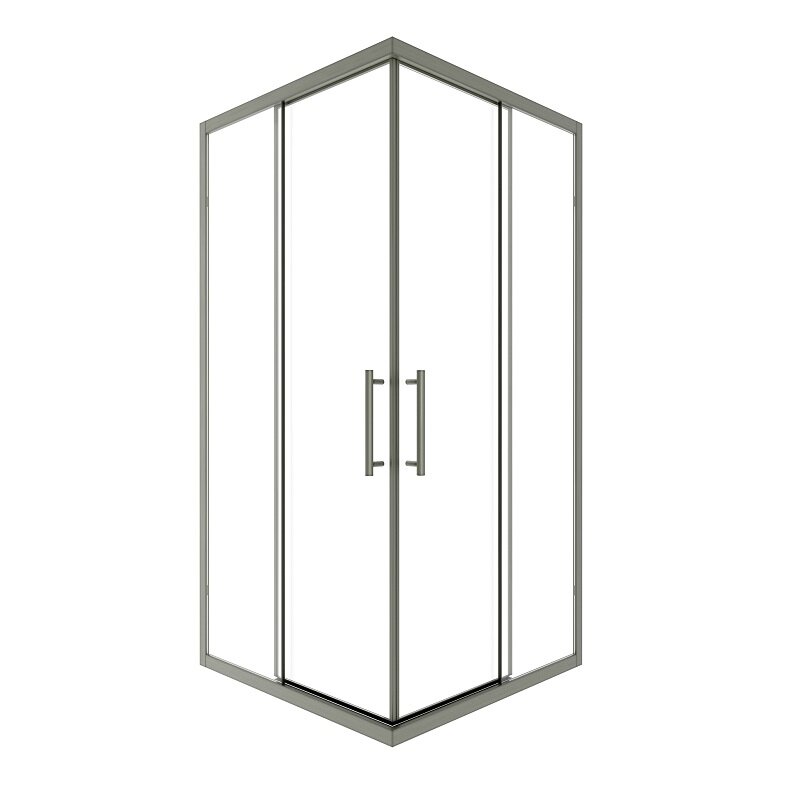 Изображение товара Душевой уголок Timo T37 100х100 см стекло прозрачное никель профиль