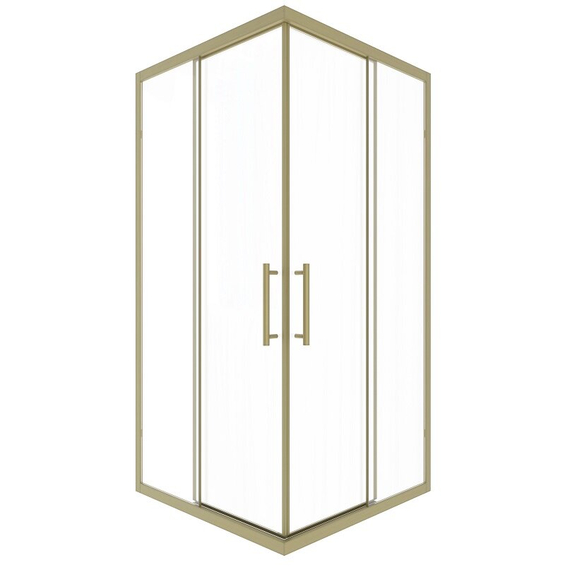 Изображение товара Душевой уголок Timo T39 100x100 см стекло прозрачное профиль золото