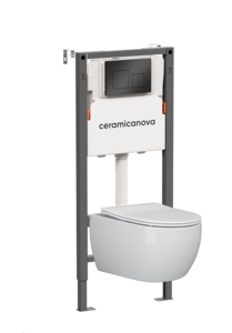 Изображение товара Инсталляция Ceramicanova Balance CN3001 с безободковым унитазом Play и микролифтом