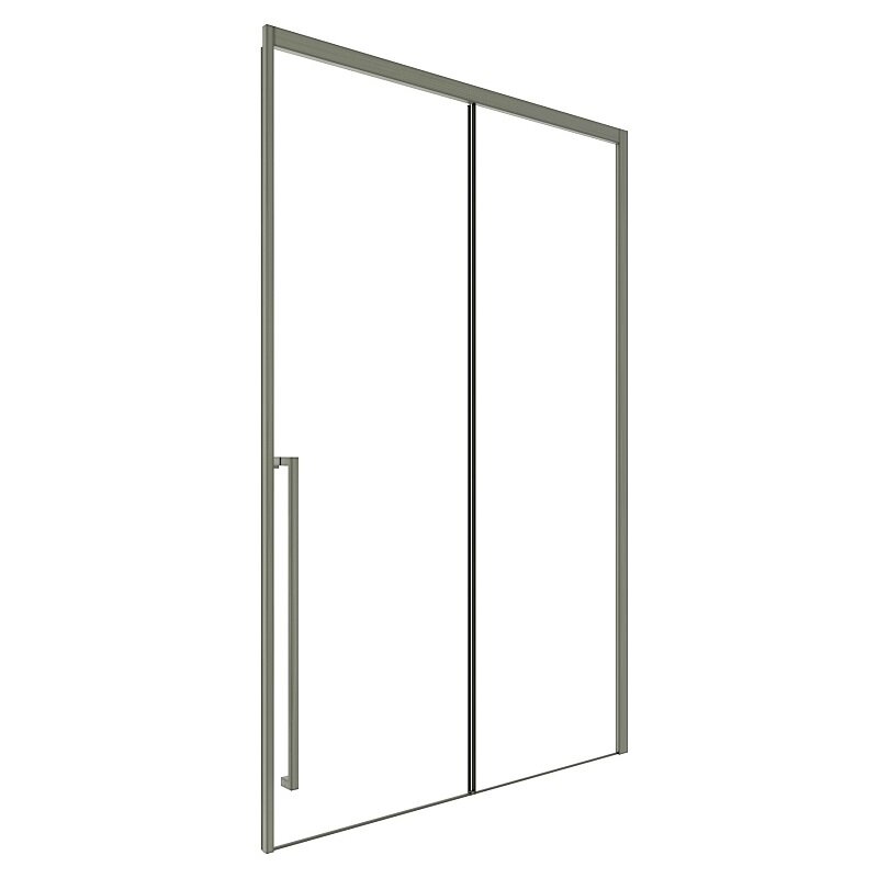 Изображение товара Душевая дверь Timo T48L/T48R 120x200 см раздвижная стекло никель