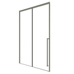 Изображение товара Душевая дверь в нишу Timo T50L/T50R, 140*200 см, левая/правая, стекло прозрачное, профиль никель