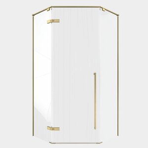 Изображение товара Душевой уголок Timo T66, 90 х 90 см, стекло прозрачное, профиль матовое золото