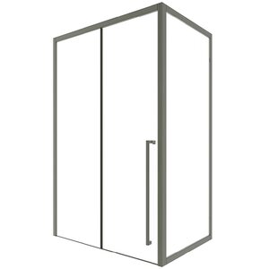 Изображение товара Душевой уголок Timo T50L+T60/T50R+T60, 90 х 140 см, левый/правый, стекло прозрачное, профиль никель