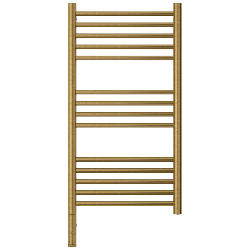 Изображение товара Полотенцесушитель электрический Сунержа Богема 3.1 прямая, 051-6004-8040/051-6005-8040, высота 80 см, ширина 40, диммер слева/справа, цвет состаренная латунь