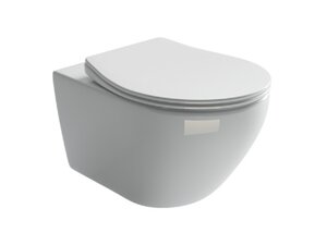 Изображение товара Подвесной унитаз Ceramicanova Pearl CN8001, безободковый, крышка микролифт, белый