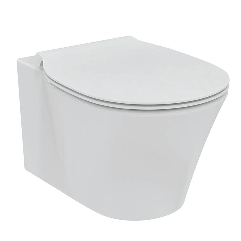 Изображение товара Подвесной безободковый унитаз Ideal Standard Connect Air E248201 с крышкой микролифт