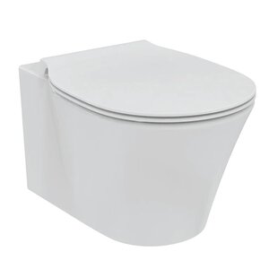 Изображение товара Подвесной унитаз Ideal Standard Connect Air E248201, безободковый, с сиденьем микролифт, цвет белый