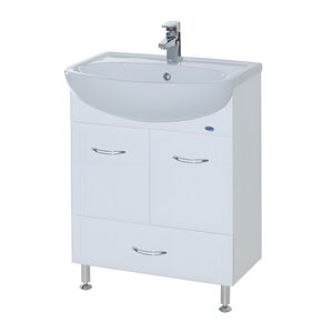 Изображение товара Тумба под раковину Bellezza Уют 60 напольная белая МДФ ЛДСП Россия