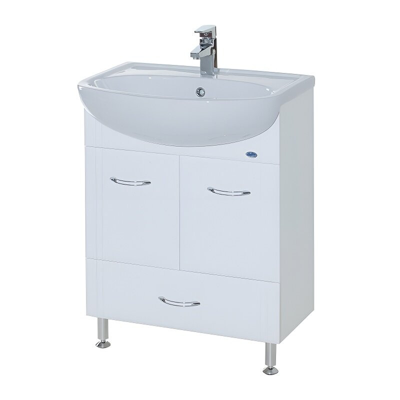 Изображение товара Тумба под раковину Bellezza Уют 60, напольная, белый, 4635009070011