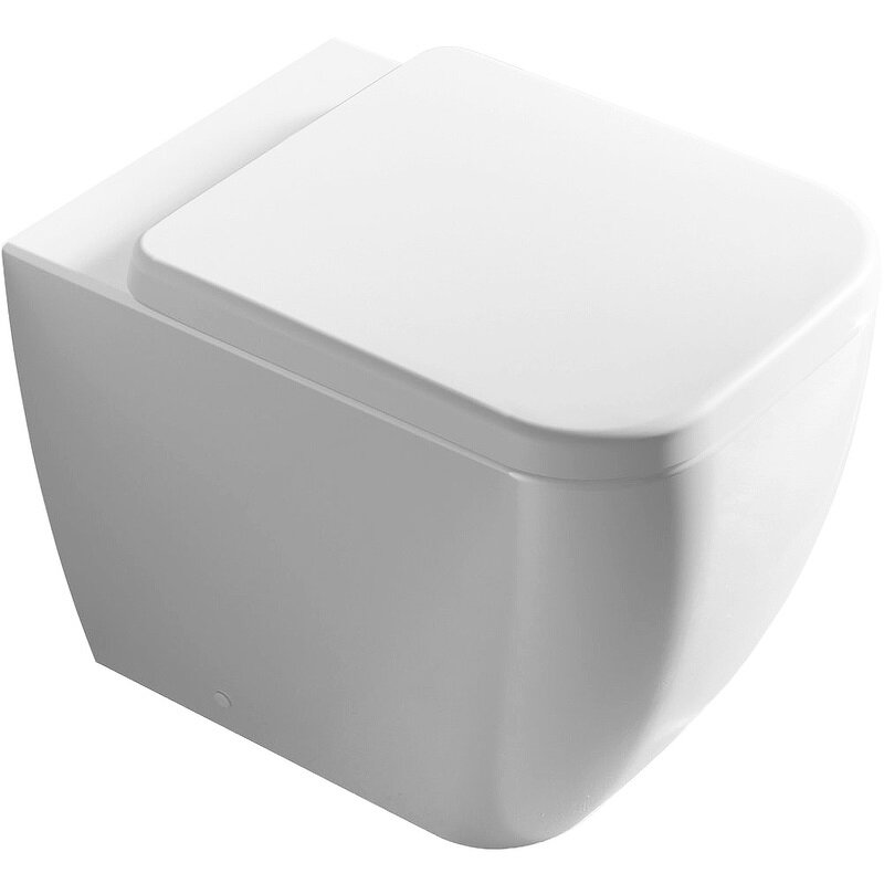 Изображение товара Приставной безободковый унитаз Hatria Bianca Y3AL01 белый Италия