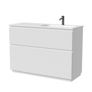 Изображение товара Тумба под раковину Sancos Folk Floor FL120 120 см напольная белая с 2 ящиками