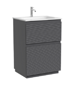 Изображение товара Тумба под раковину Sancos Folk Floor FL60FGS, 60 см, напольная, grey soft