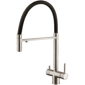 Изображение товара Смеситель для кухонной мойки Alfi LF500933, с подключением к фильтру, цвет черный матовый