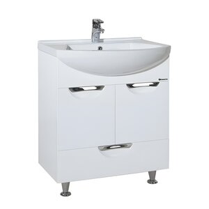 Изображение товара Тумба под раковину Bellezza Альфа 55, напольная, белый, 4638808070015