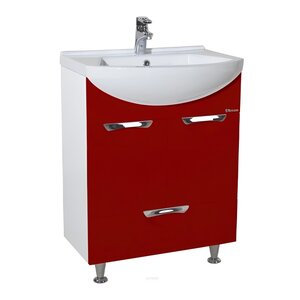 Изображение товара Тумба под раковину Bellezza Альфа 55, напольная, красный, 4638808070039