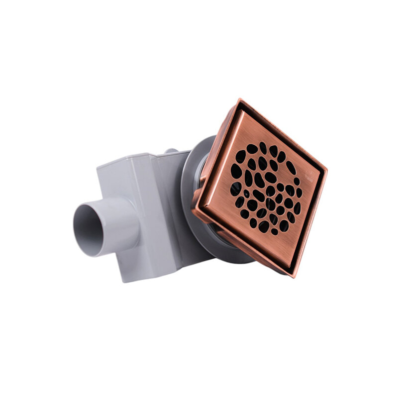 Изображение товара Душевой трап Plumberia Selection PS Stones PSS13RM, 13 см, цвет медь Изображение товара Душевой трап Plumberia Selection PS Stones PSS13RM, 13 см, цвет медь